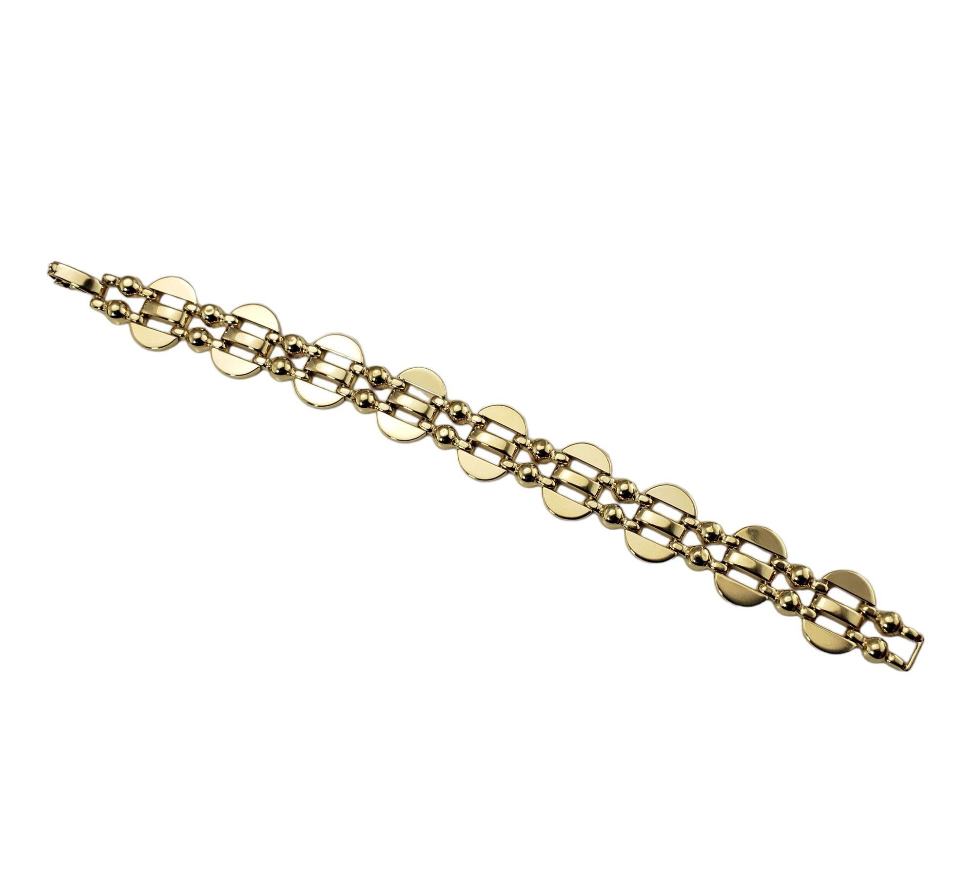 Women's 14 Karat Yellow Gold Link Bracelet 7