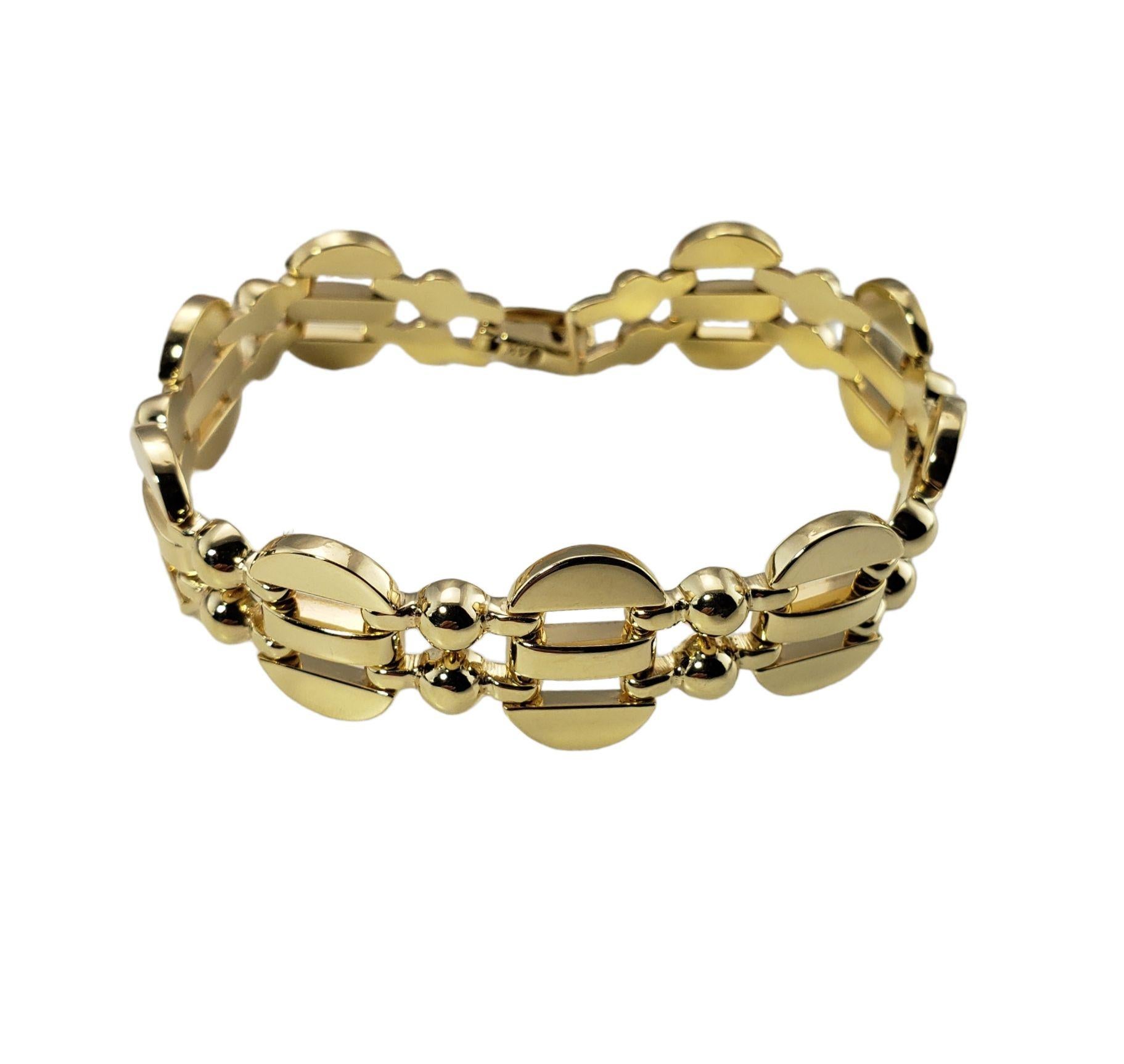 14 Karat Yellow Gold Link Bracelet 7