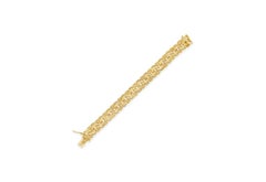 69.15 Grams Double Intertwined Link Unisex Bracelet in 14K Yellow Gold