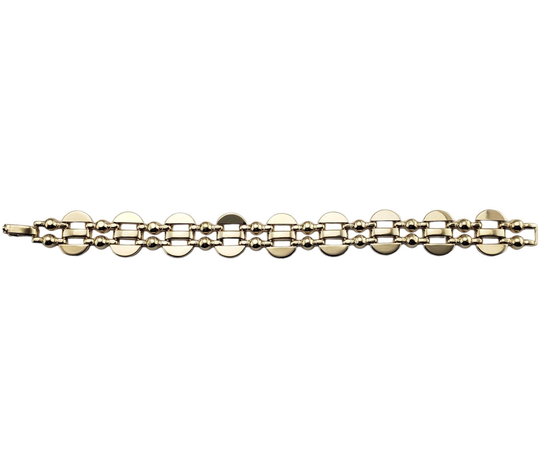 14 Karat Gelbgold Gliederarmband im Zustand „Gut“ in Washington Depot, CT
