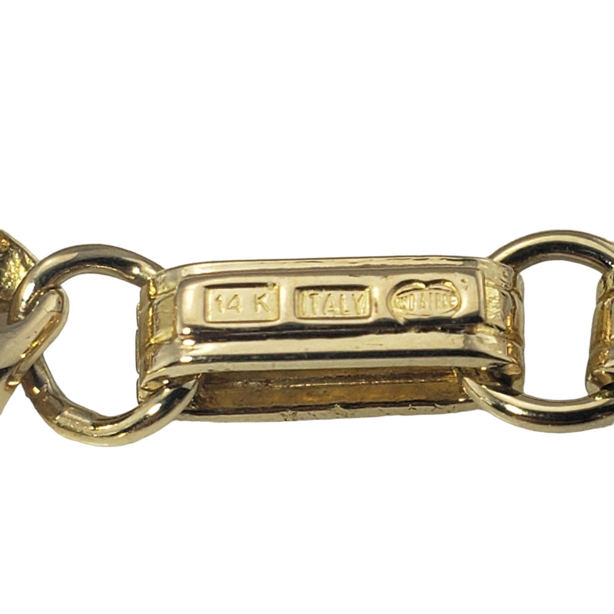 Women's 14 Karat Yellow Gold Link Bracelet For Sale