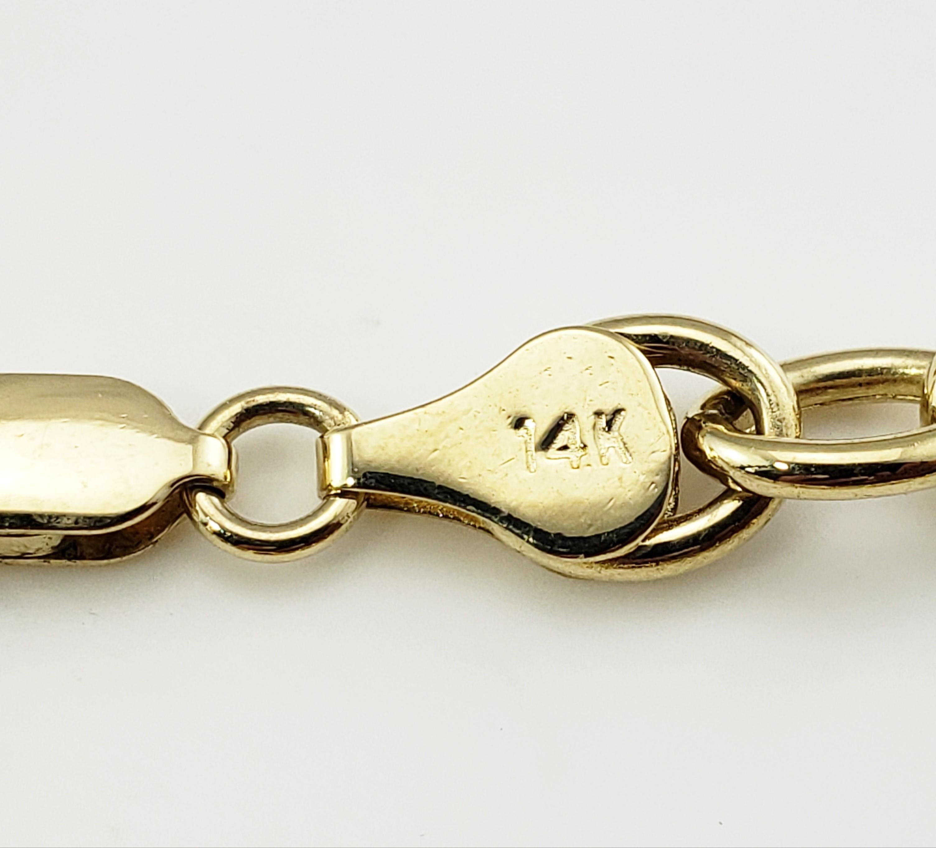 14 Karat Yellow Gold Link Bracelet 1