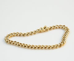 14 Karat Yellow Gold Link Chain Bracelet