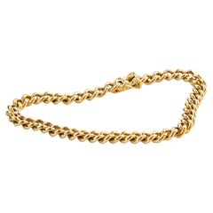 14 Karat Yellow Gold Link Chain Bracelet