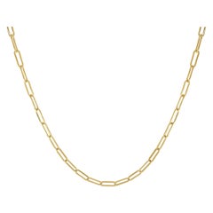 Collana A Link in oro giallo 14 carati con graffetta