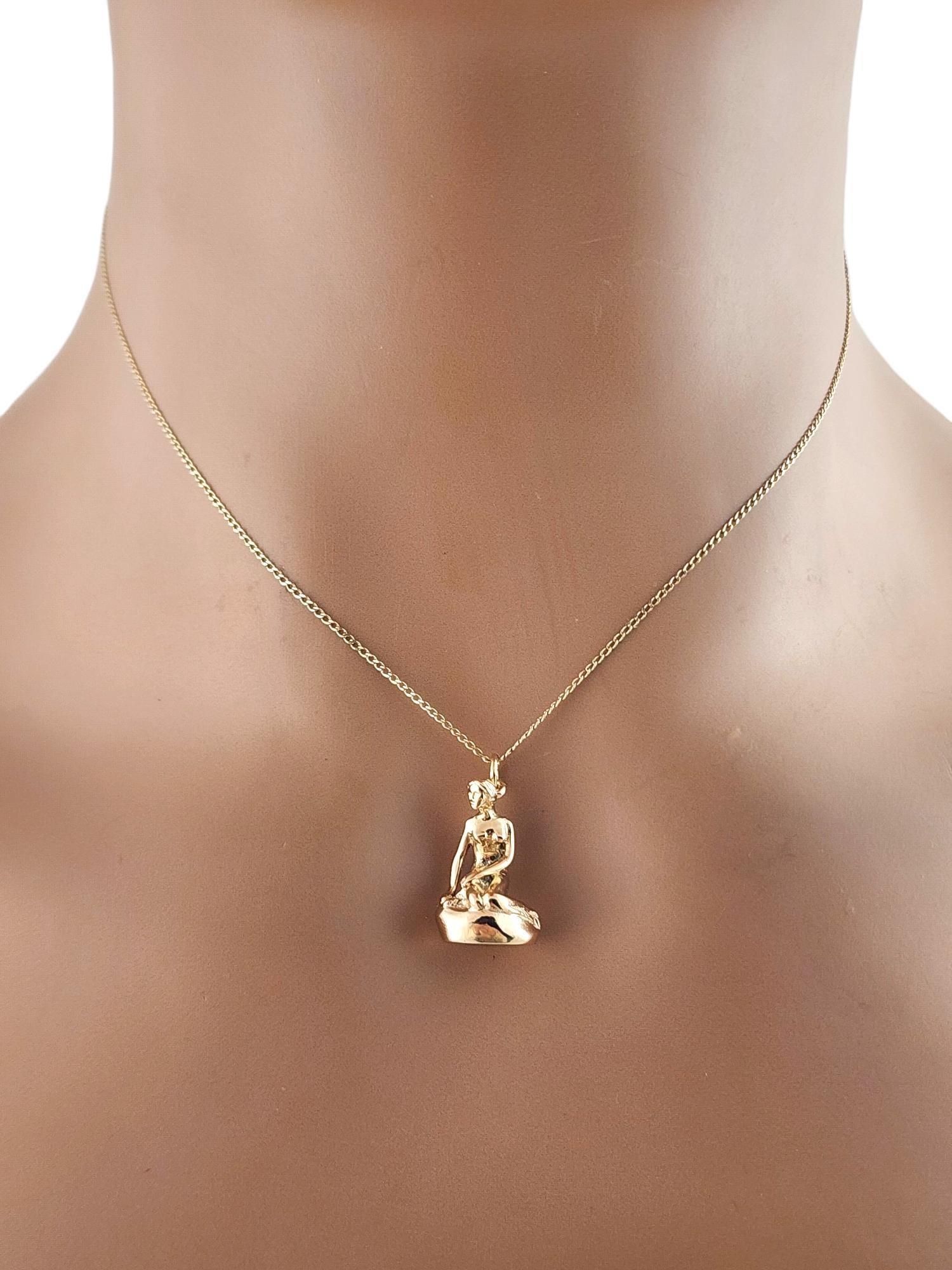 14 Karat Yellow Gold Little Mermaid Charm #19258 For Sale 5