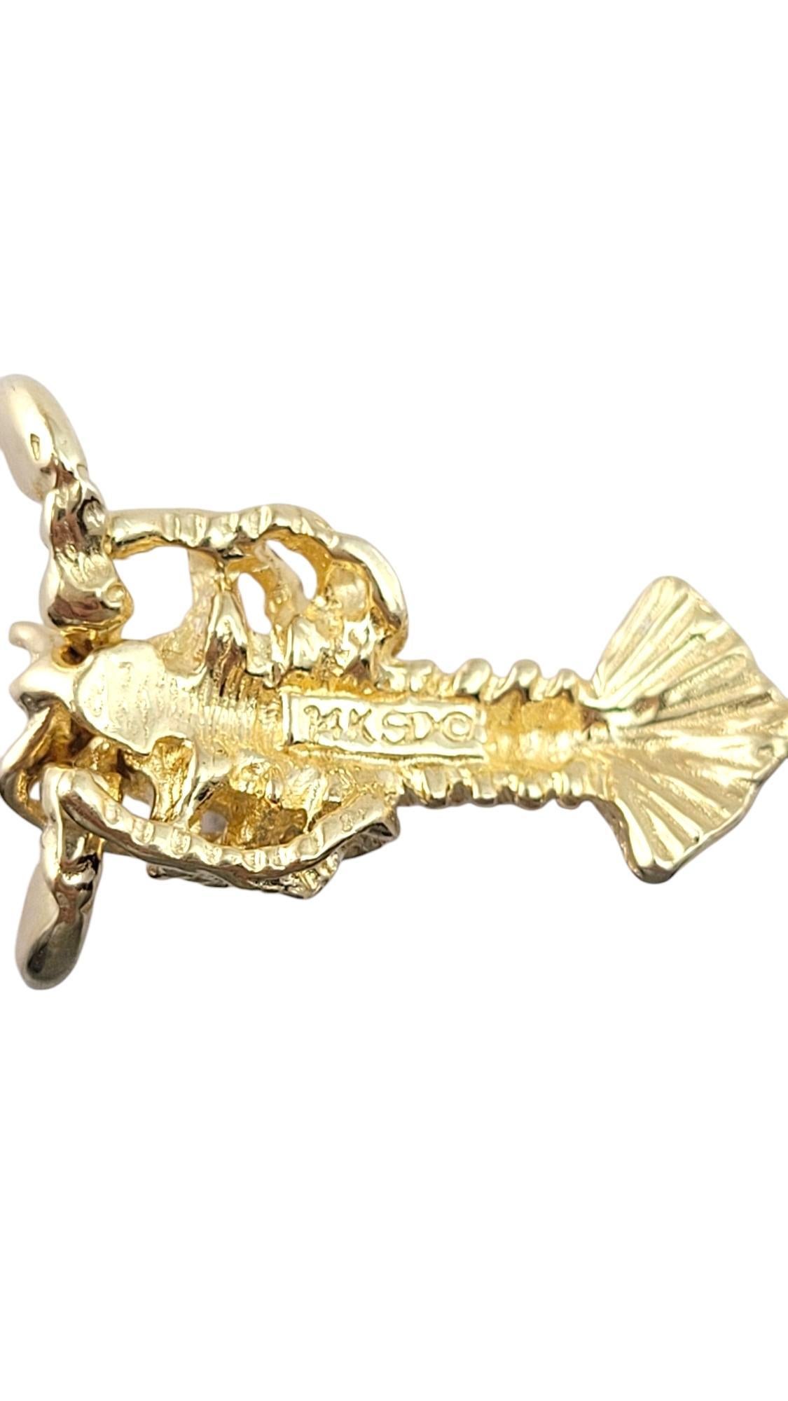 Breloque mousqueton en or jaune 14 carats #21326 Bon état - En vente à Washington Depot, CT
