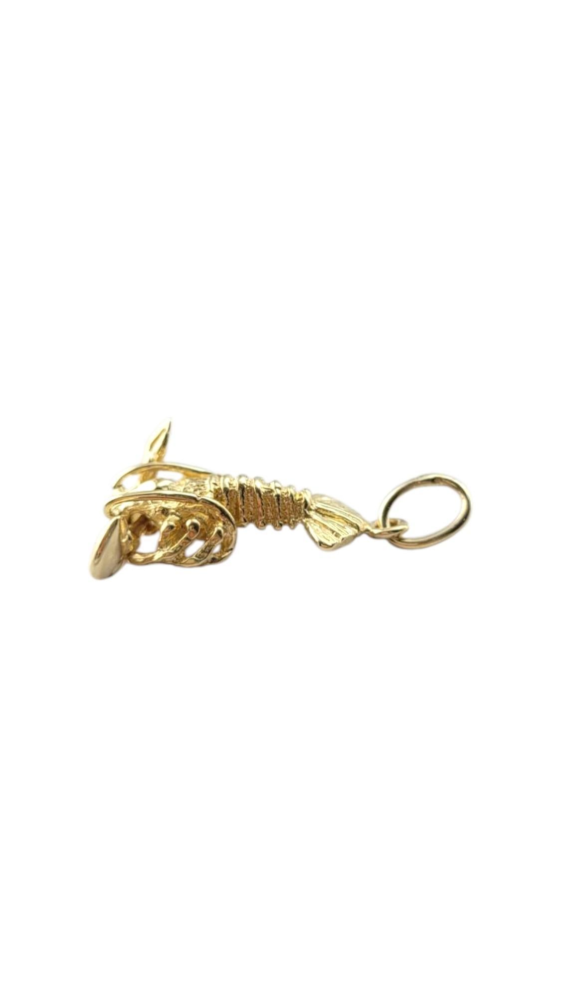 Breloque mousqueton en or jaune 14 carats #21326 en vente 1