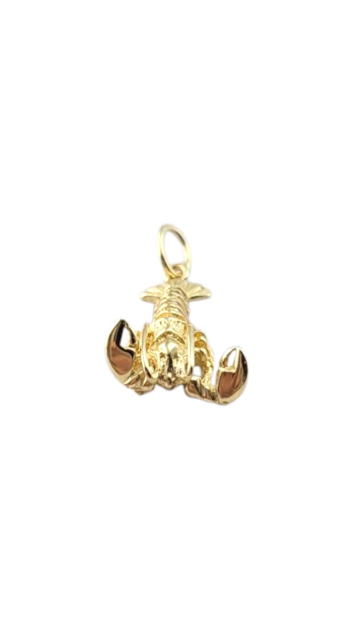 14 Karat Yellow Gold Lobster Charm #21326