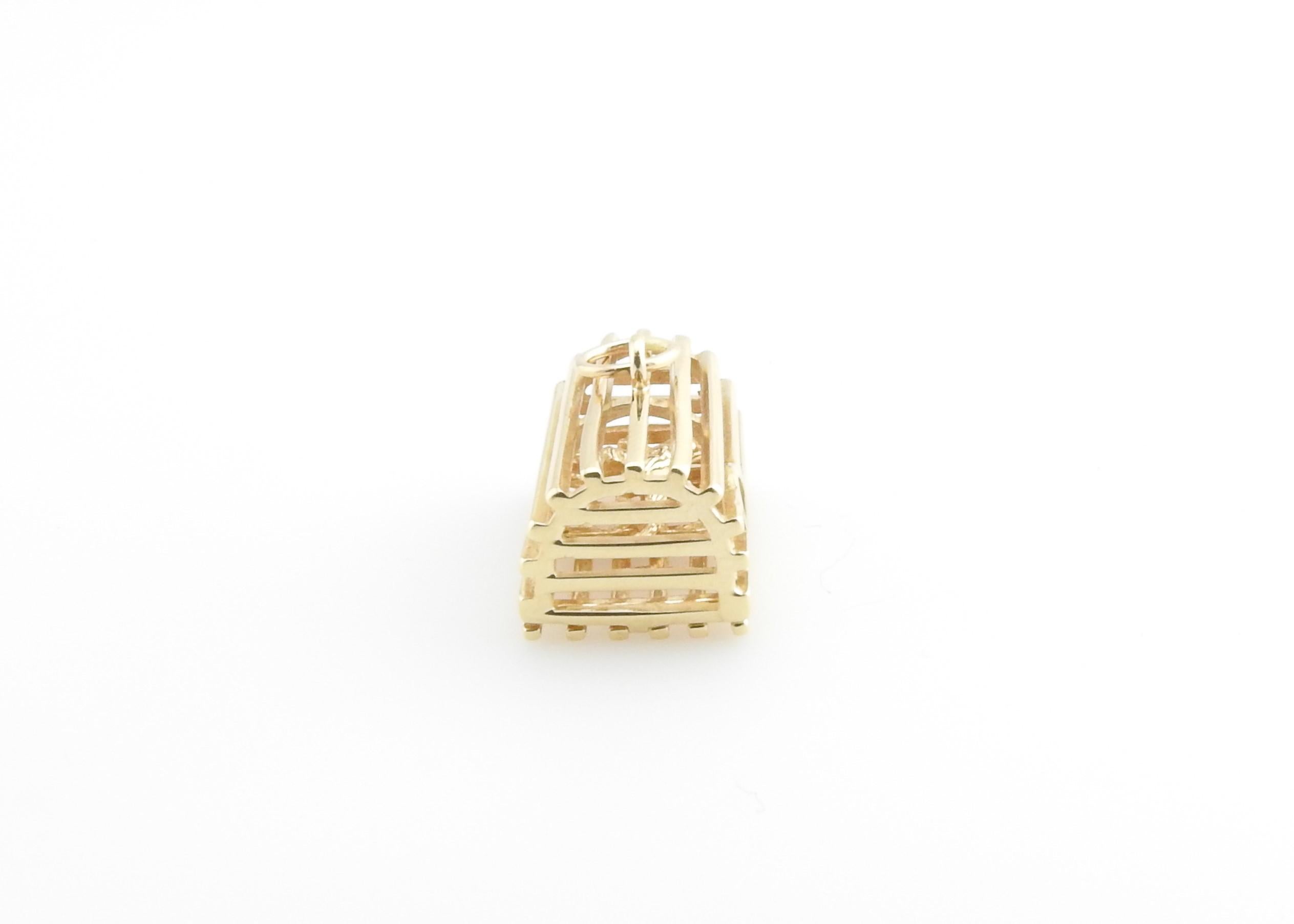 Women's 14 Karat Yellow Gold Lobster in Trap Charm