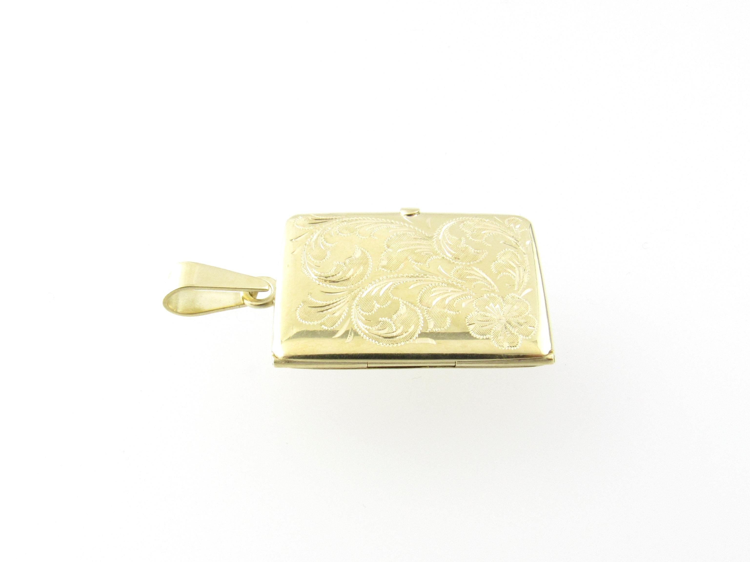 Women's 14 Karat Yellow Gold Locket Pendant