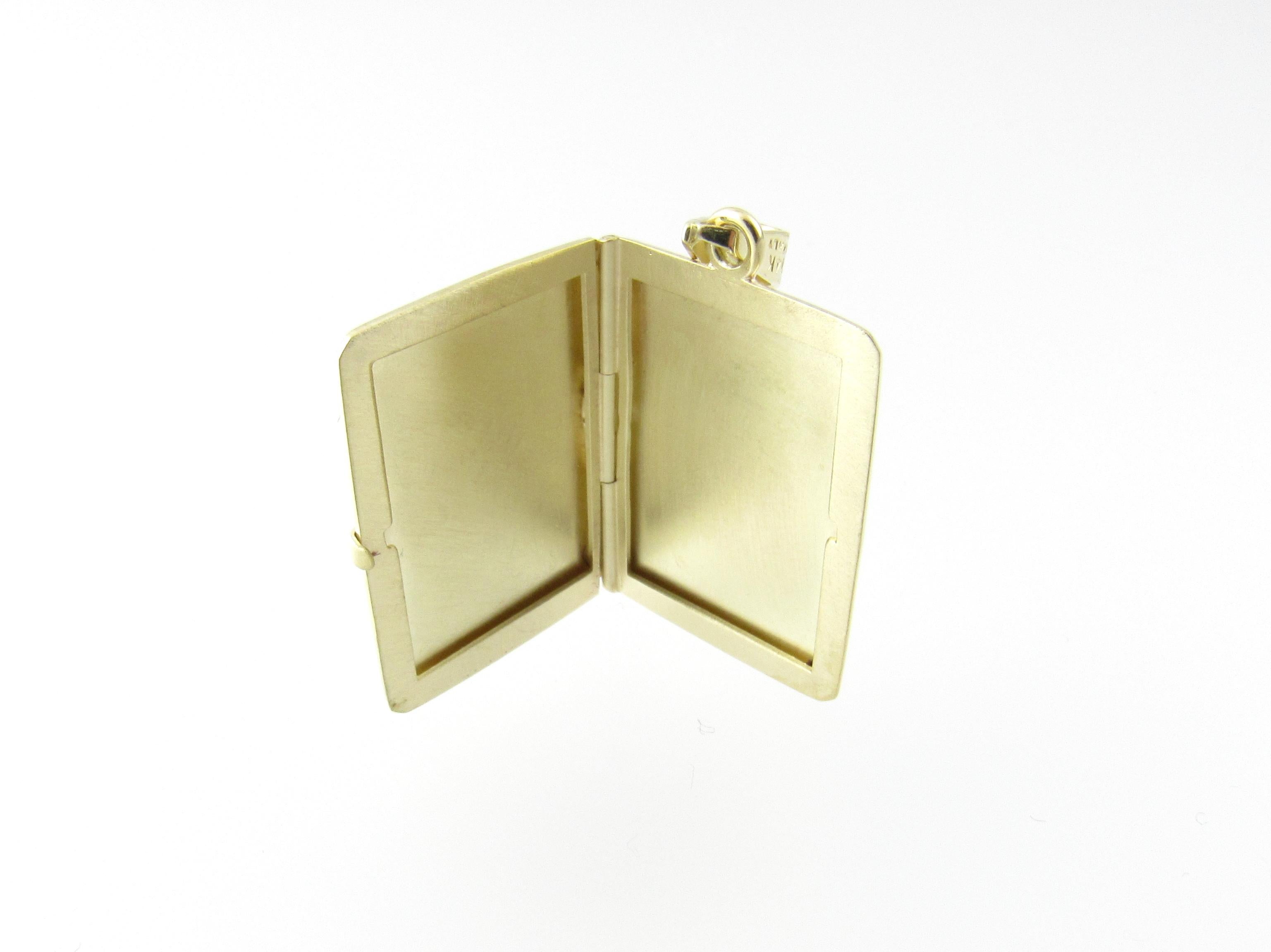14 Karat Yellow Gold Locket Pendant 4