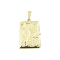 14 Karat Yellow Gold Locket Pendant