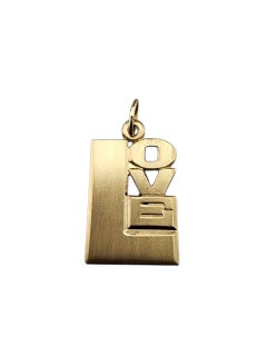 Charm "Love" in oro giallo 14 carati #22797