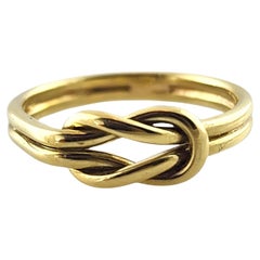 Vintage 14 Karat Yellow Gold Love/Friendship Knot Ring Size 5.25 #19291