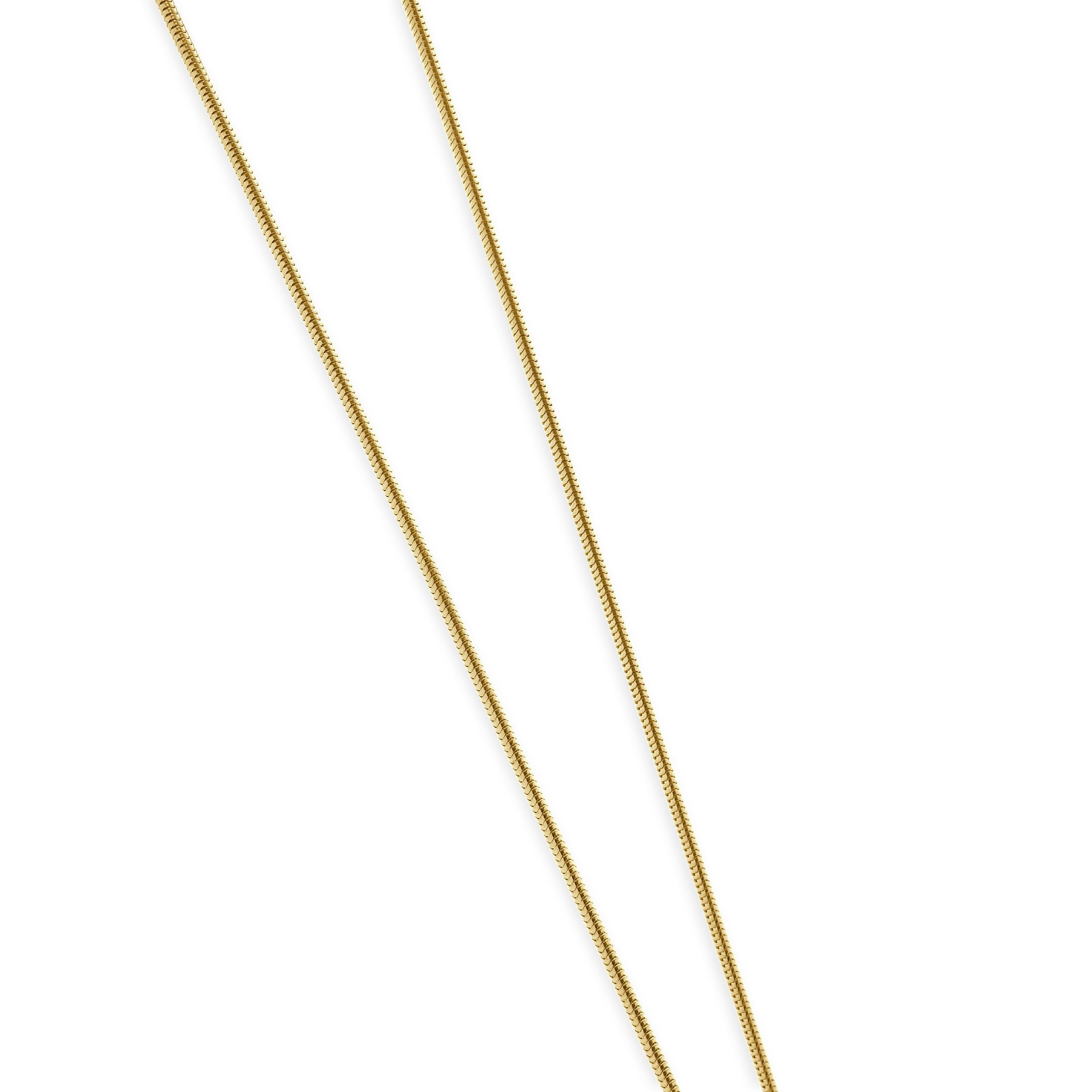 14 Karat Yellow Gold Love Necklace In Excellent Condition For Sale In Scottsdale, AZ