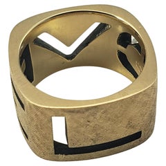 Vintage 14 Karat Yellow Gold Love Ring