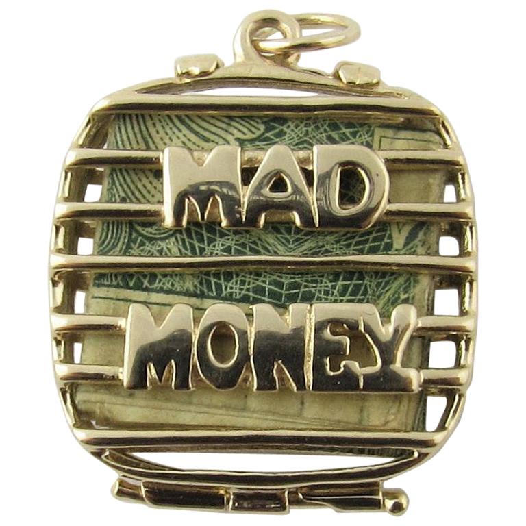 14 Karat Yellow Gold Mad Money Charm