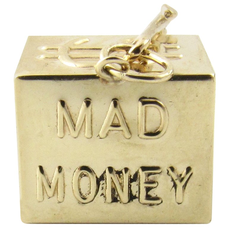 14 Karat Yellow Gold Mad Money Charm - 