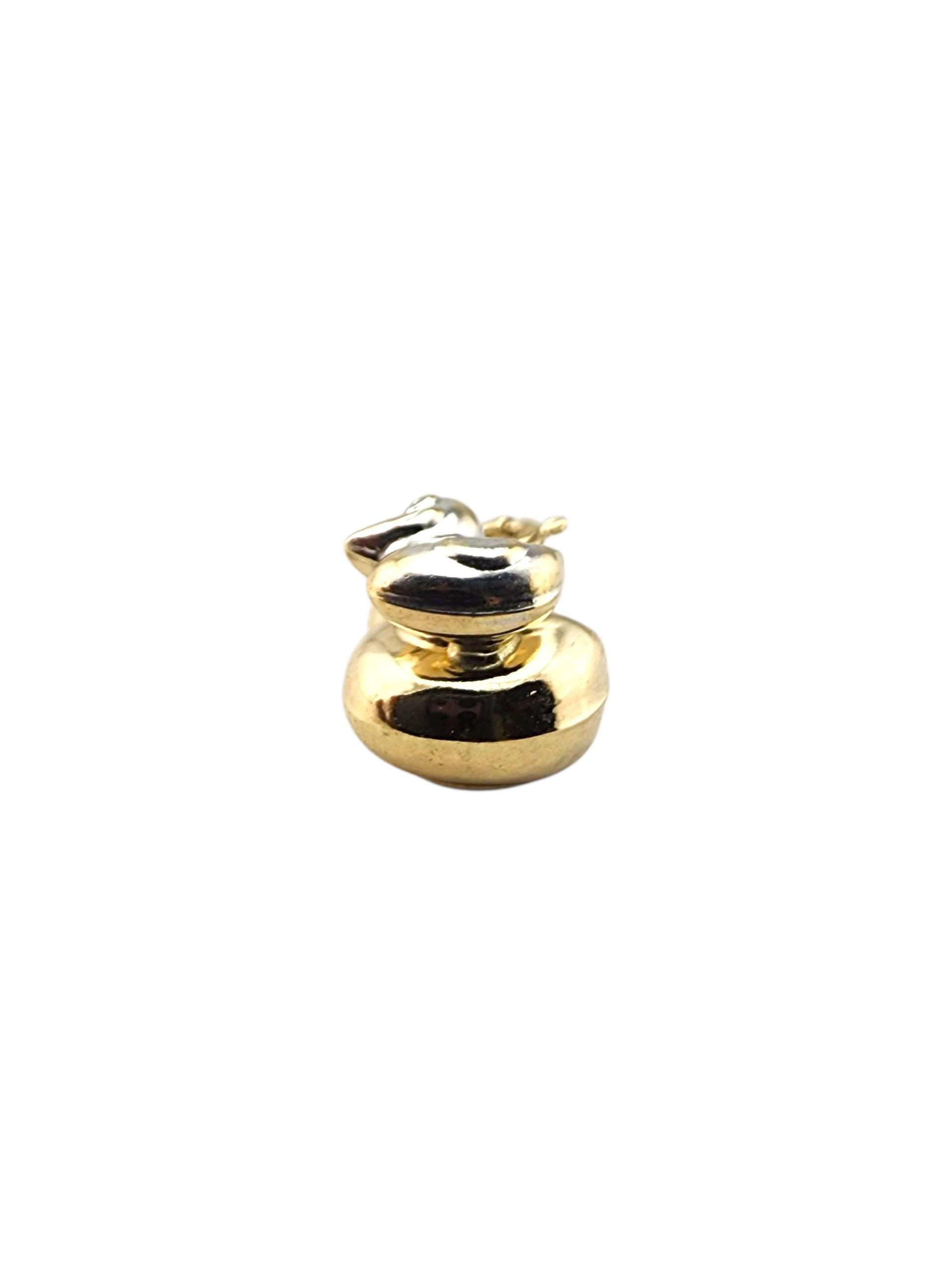 Charm in oro giallo 14 carati con mamma e bambino d'anatra #23267 in vendita 1