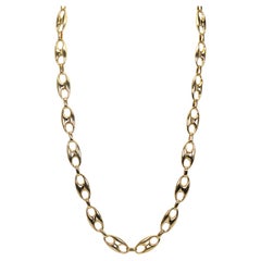 14 Karat Yellow Gold Mariner Chain Link Necklace