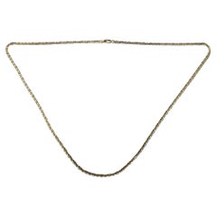 Vintage 14 Karat Yellow Gold Mariner Link Necklace #15580