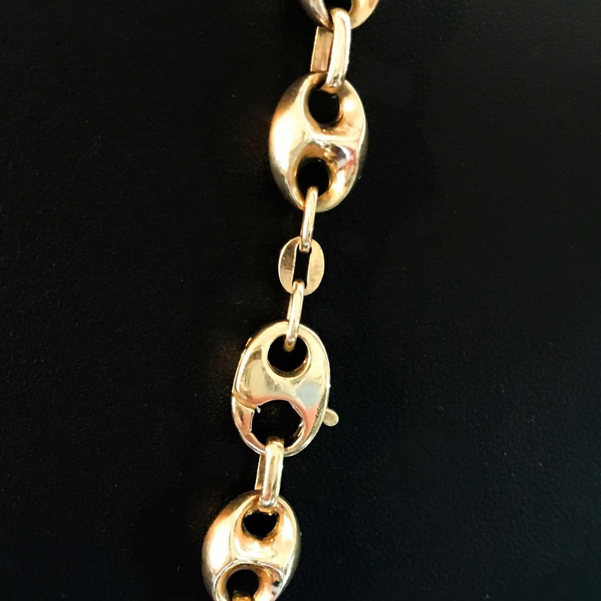 Women's 14 Karat Yellow Gold Mariner Link Style Chain Necklace