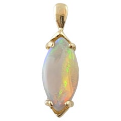 14 Karat Yellow Gold Marquis Opal Pendant #17807 14 Karat Yellow Gold Marquis Opal Pendant #17807