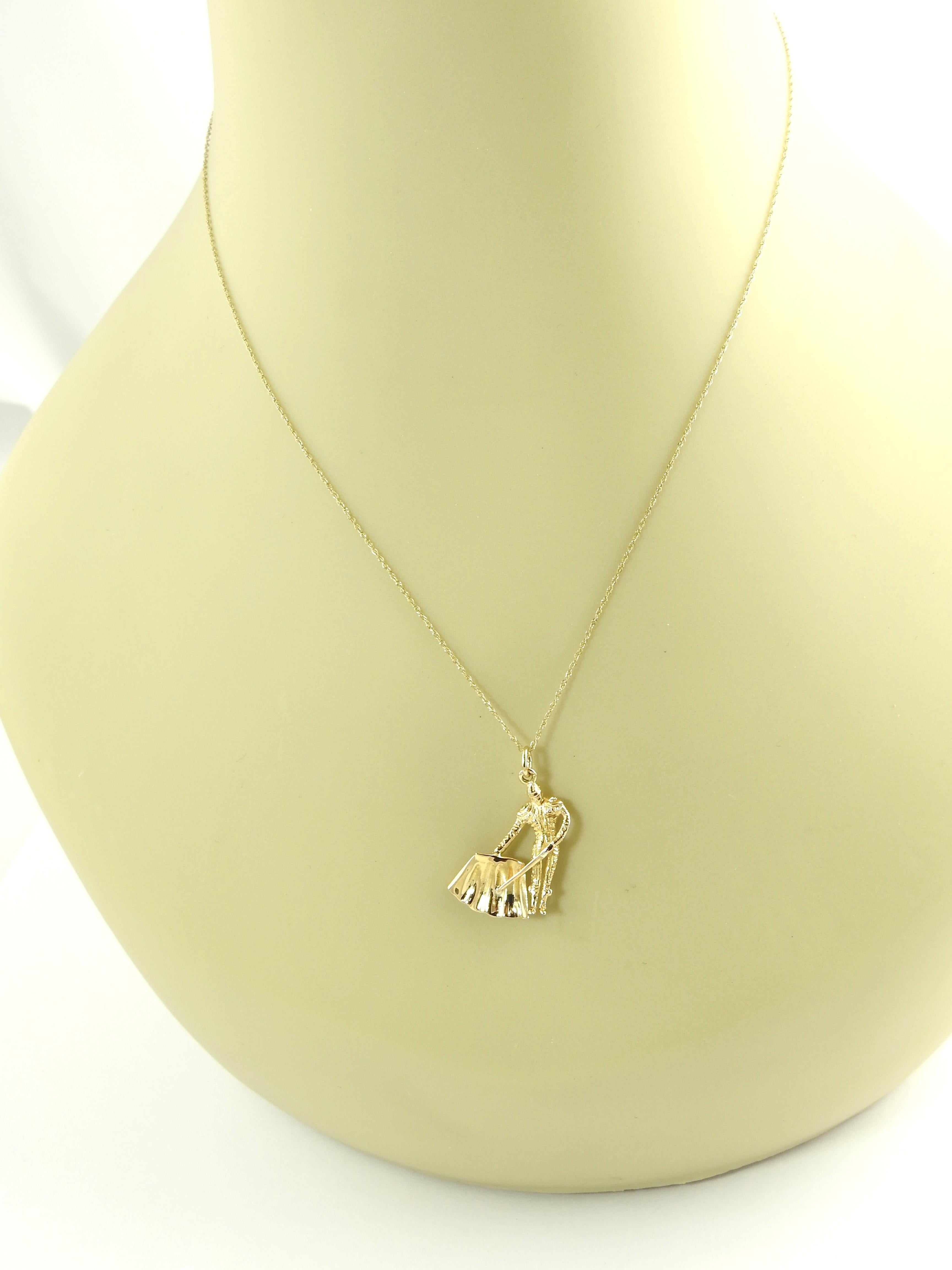 14 Karat Yellow Gold Matador Charm 5