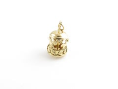 14 Karat Yellow Gold Mechanical Carousel Charm