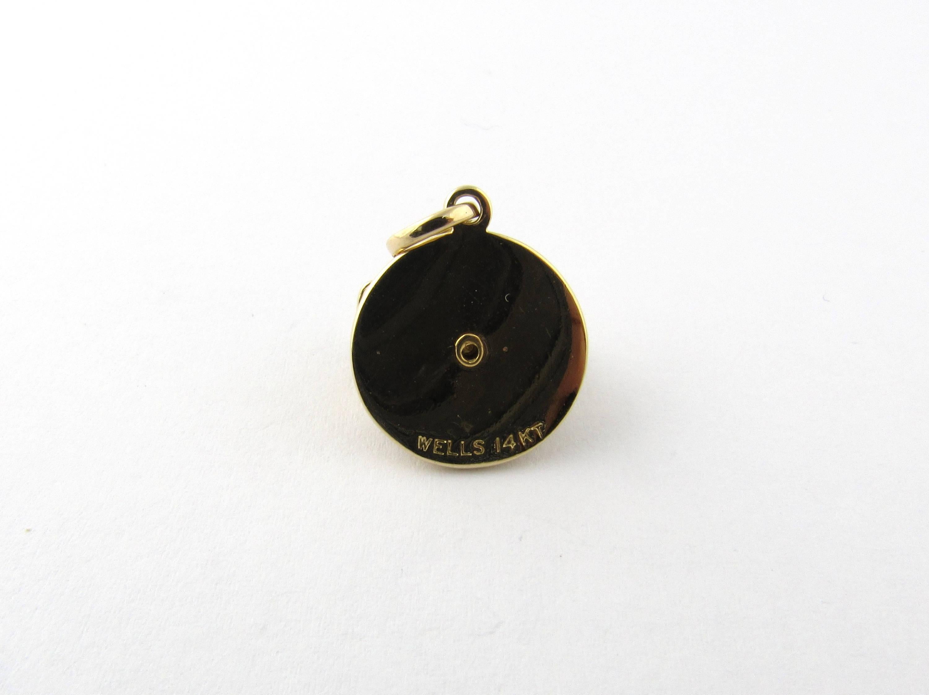 14 Karat Yellow Gold Mechanical Trolley Car Charm 1