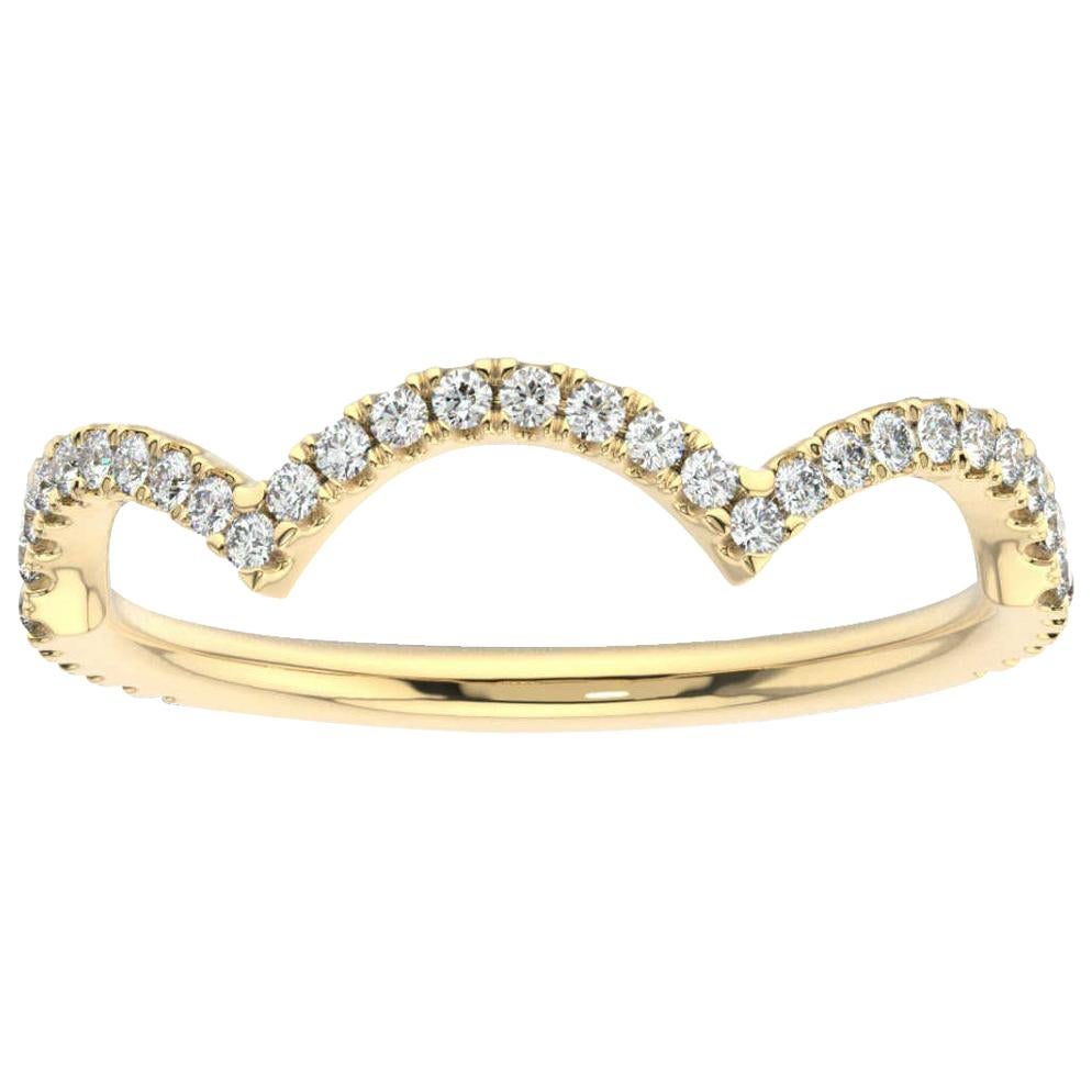 14 Karat Yellow Gold Merida Diamond Ring '1/4 Carat' For Sale