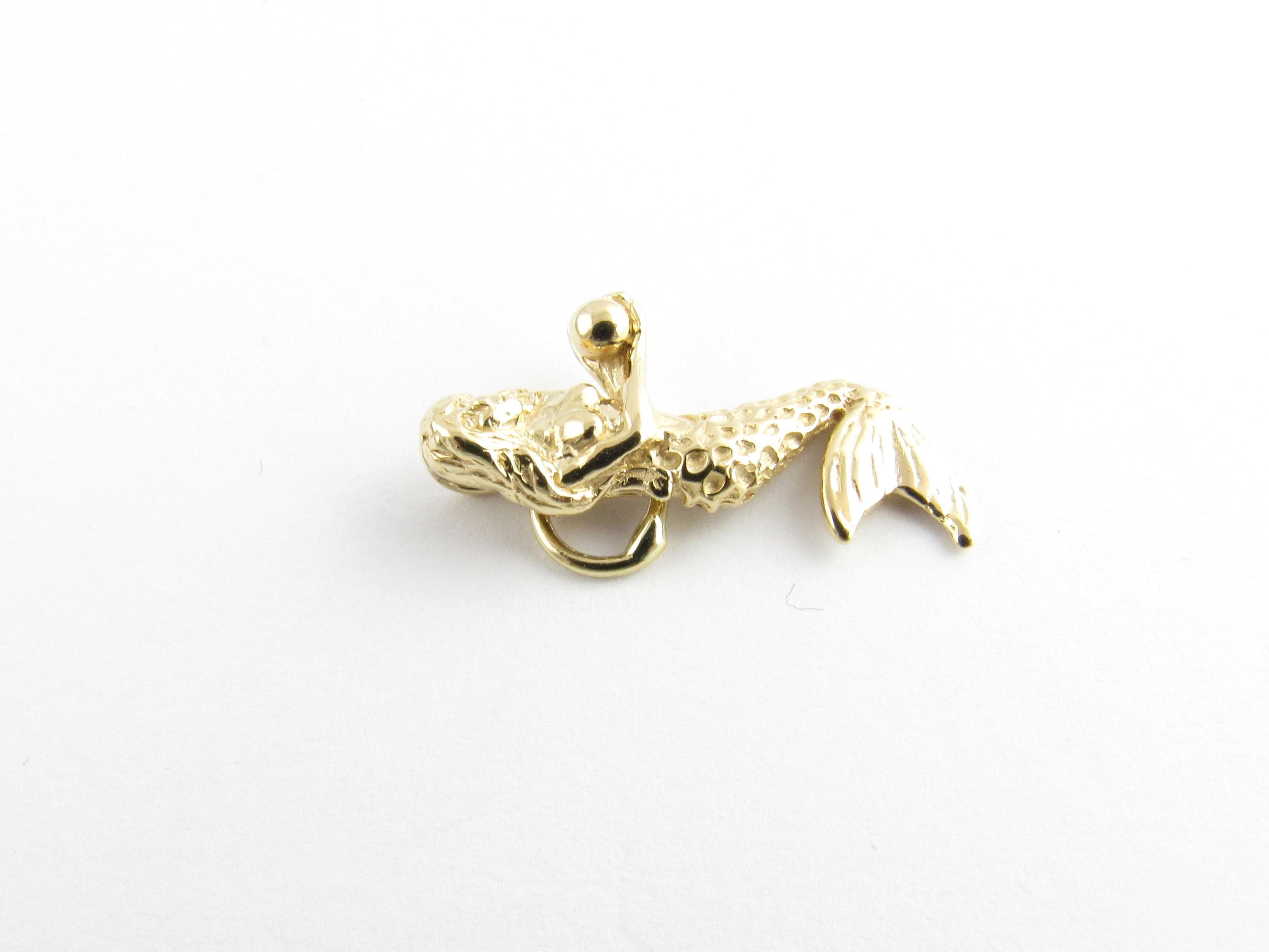 Women's 14 Karat Yellow Gold Mermaid Charm