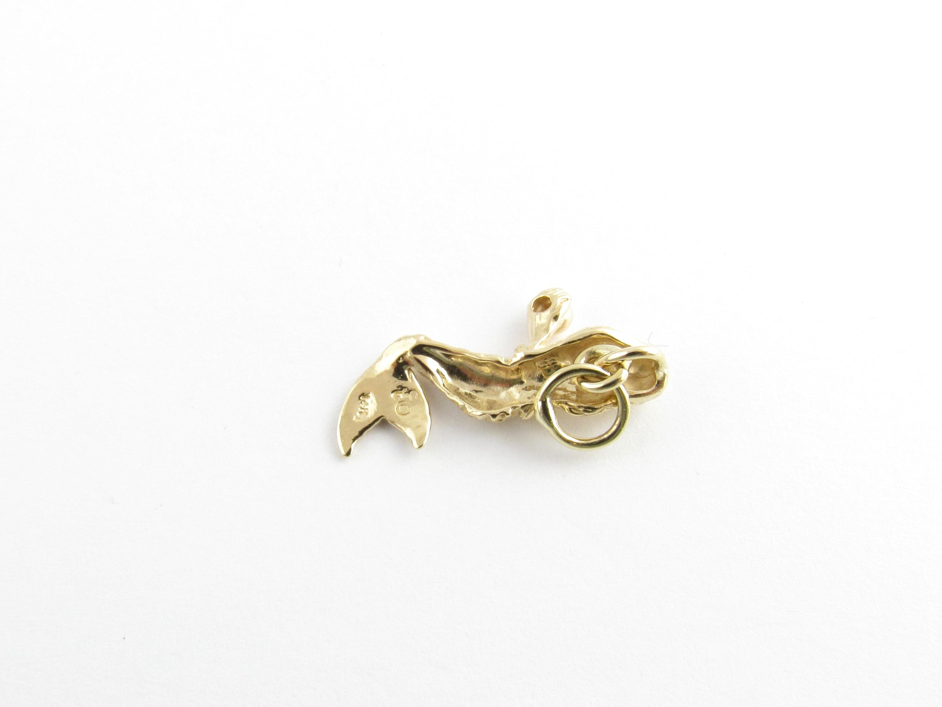 14 Karat Yellow Gold Mermaid Charm 3