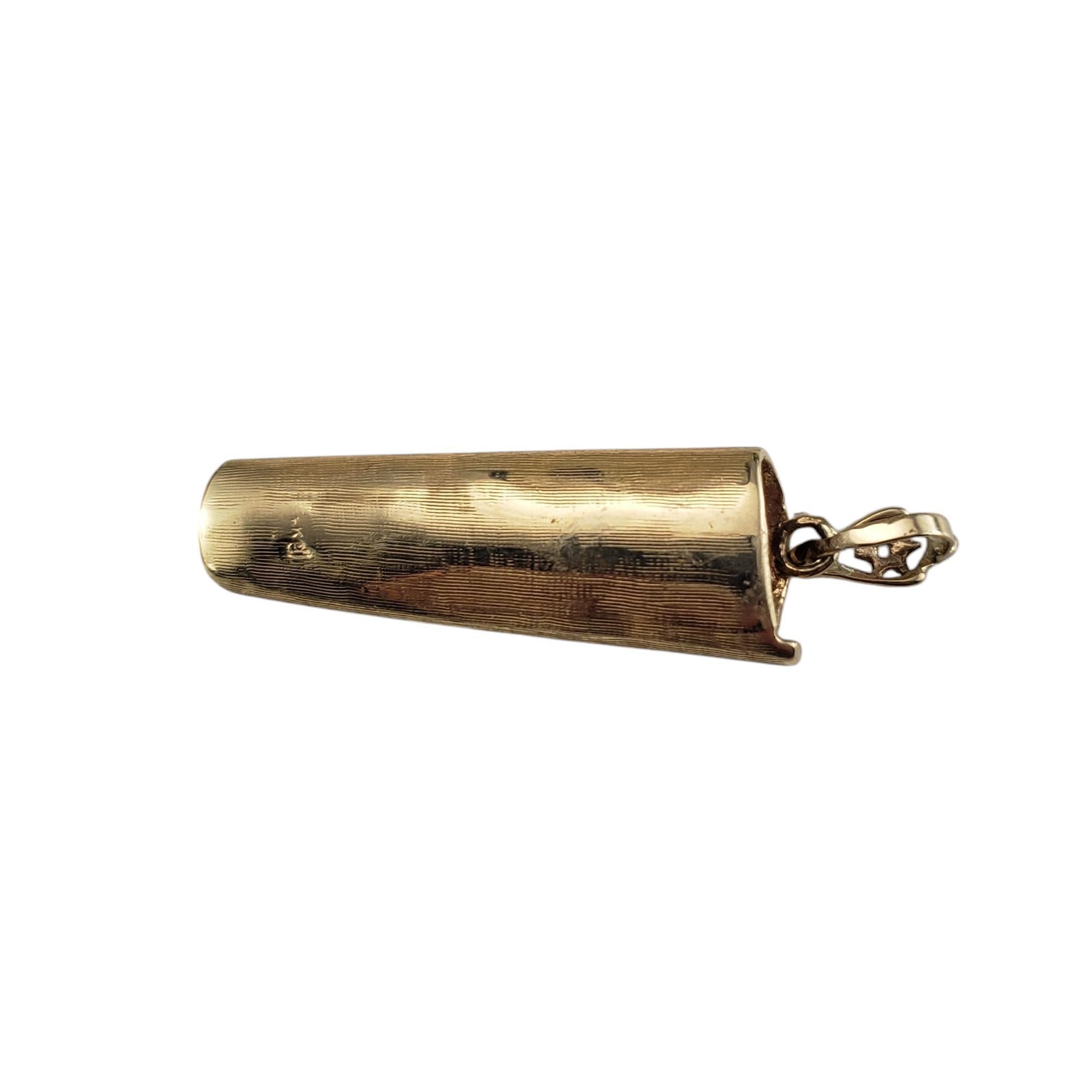 Contemporary 14 Karat Yellow Gold Mezuzah Pendant #20871 For Sale
