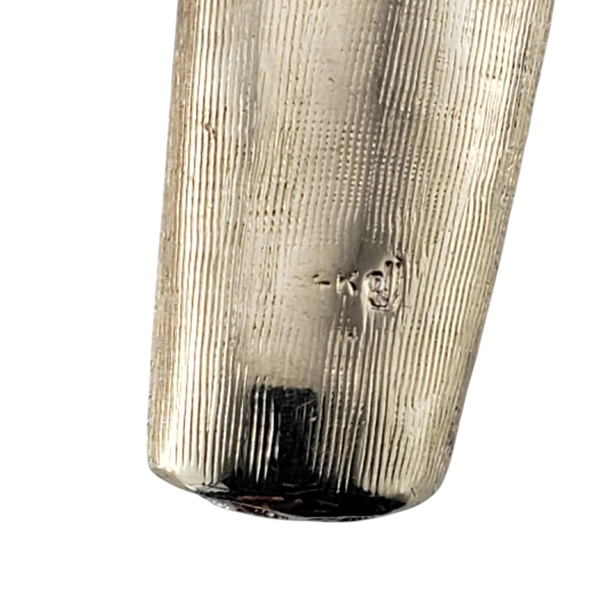Women's or Men's 14 Karat Yellow Gold Mezuzah Pendant #20871 For Sale