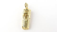 14 Karat Yellow Gold Mezuzah Pendant