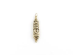 14 Karat Yellow Gold Mezuzah Pendant