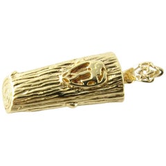 14 Karat Yellow Gold Mezuzah Pendant