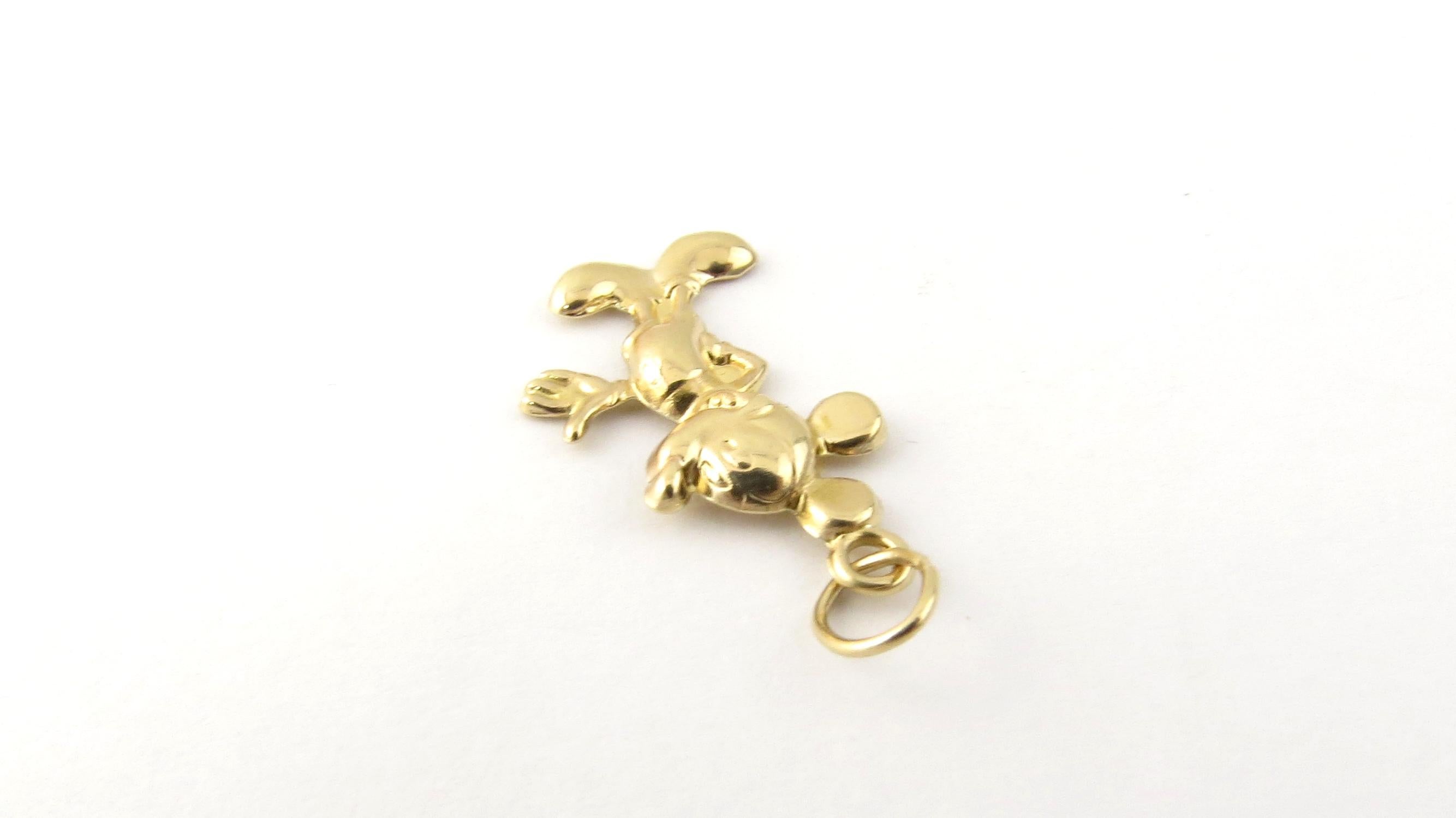  charm Mickey Mouse en or jaune 14 carats Pour femmes 