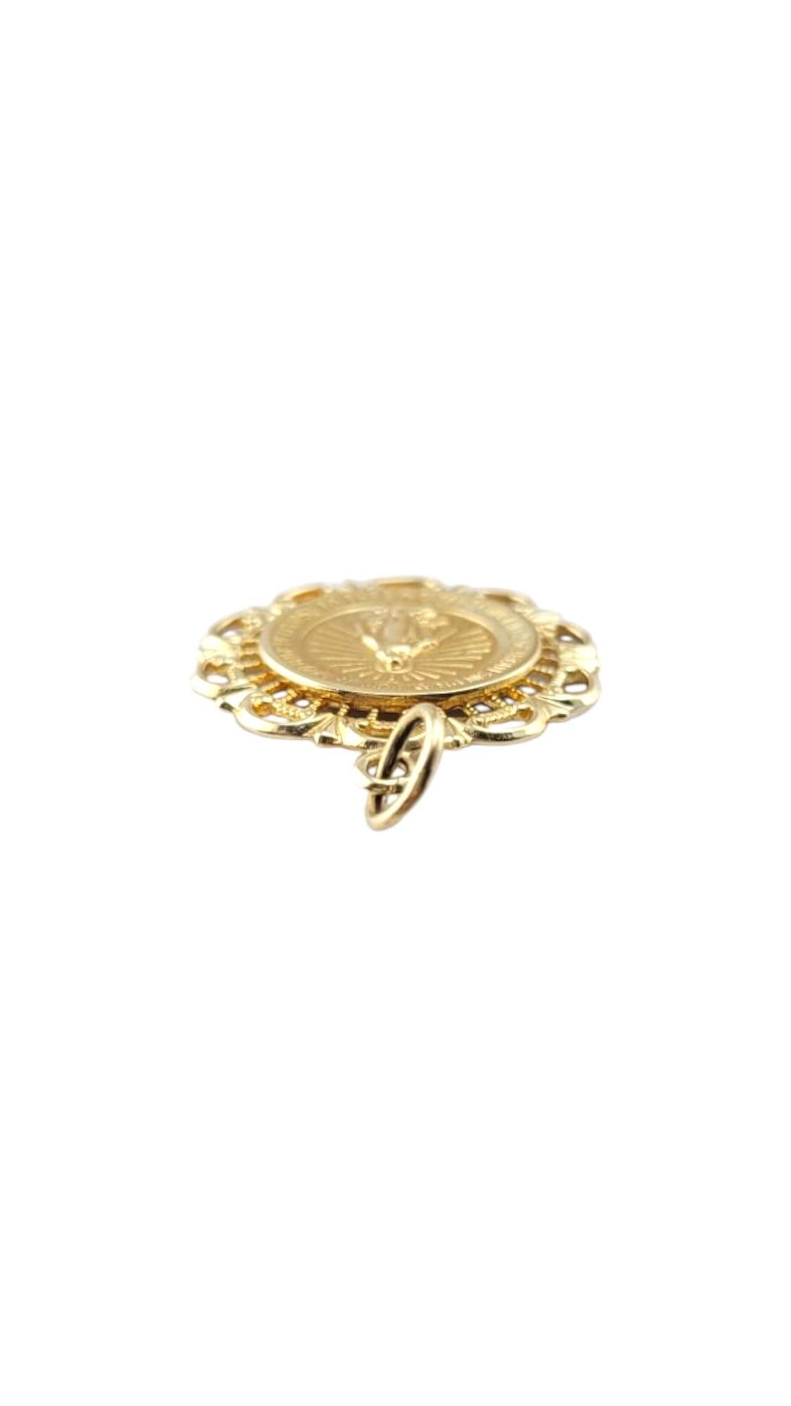 14 Karat Yellow Gold Miraculous Medal Pendant #21261 2