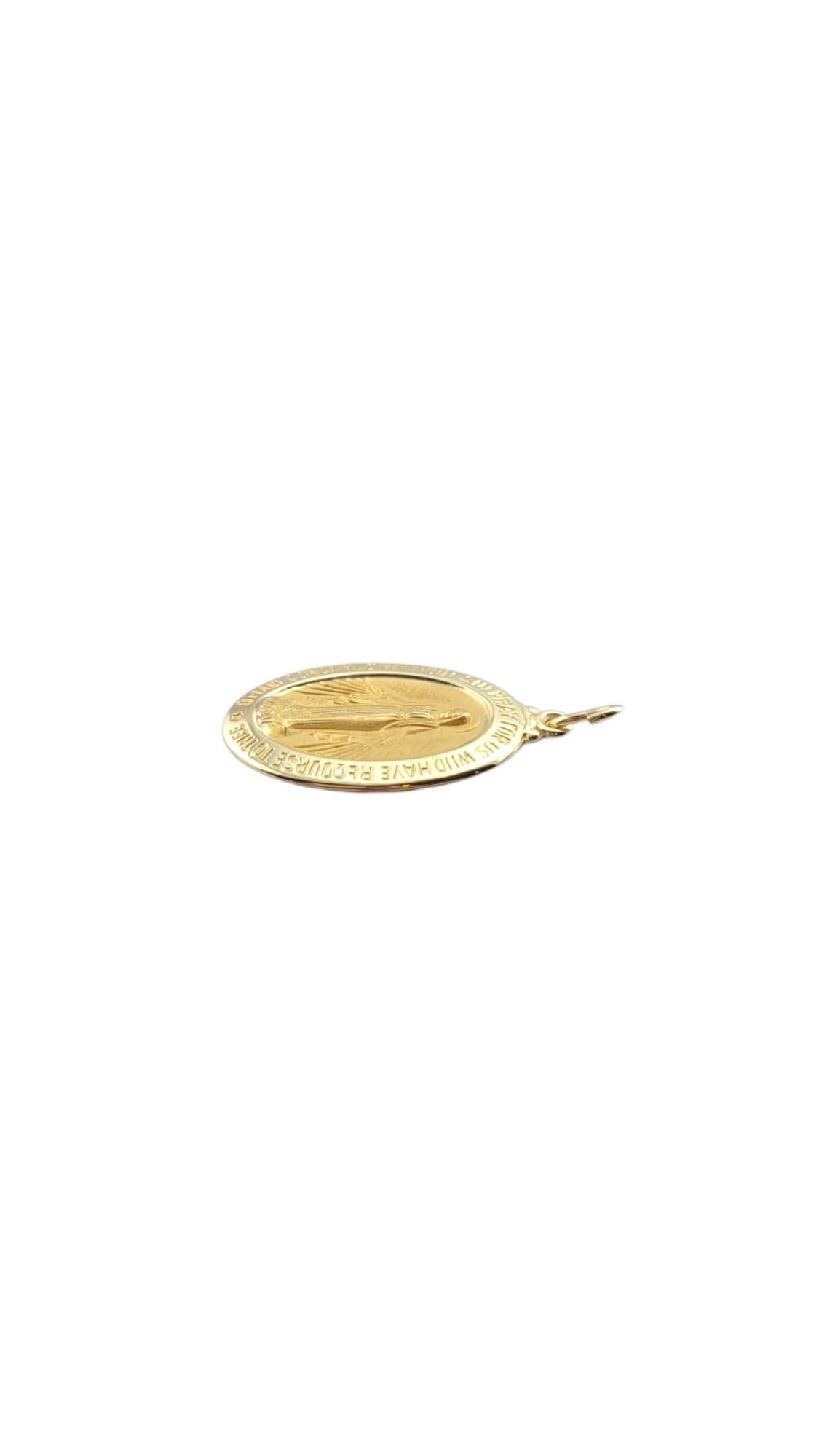 Ciondolo Medaglia Miracolosa in oro giallo 14 carati #22262 in vendita 1