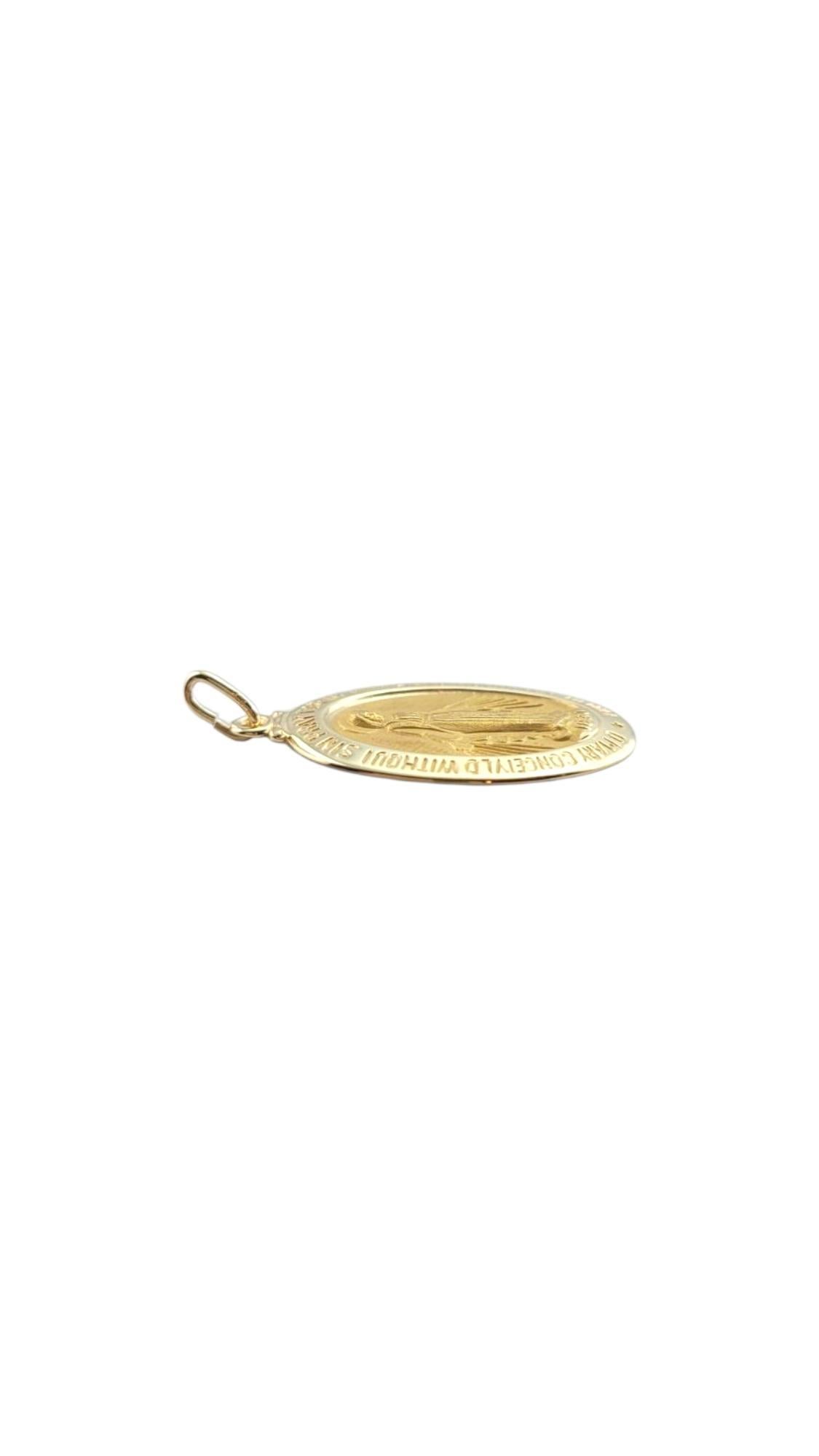 Ciondolo Medaglia Miracolosa in oro giallo 14 carati #22262 in vendita 3