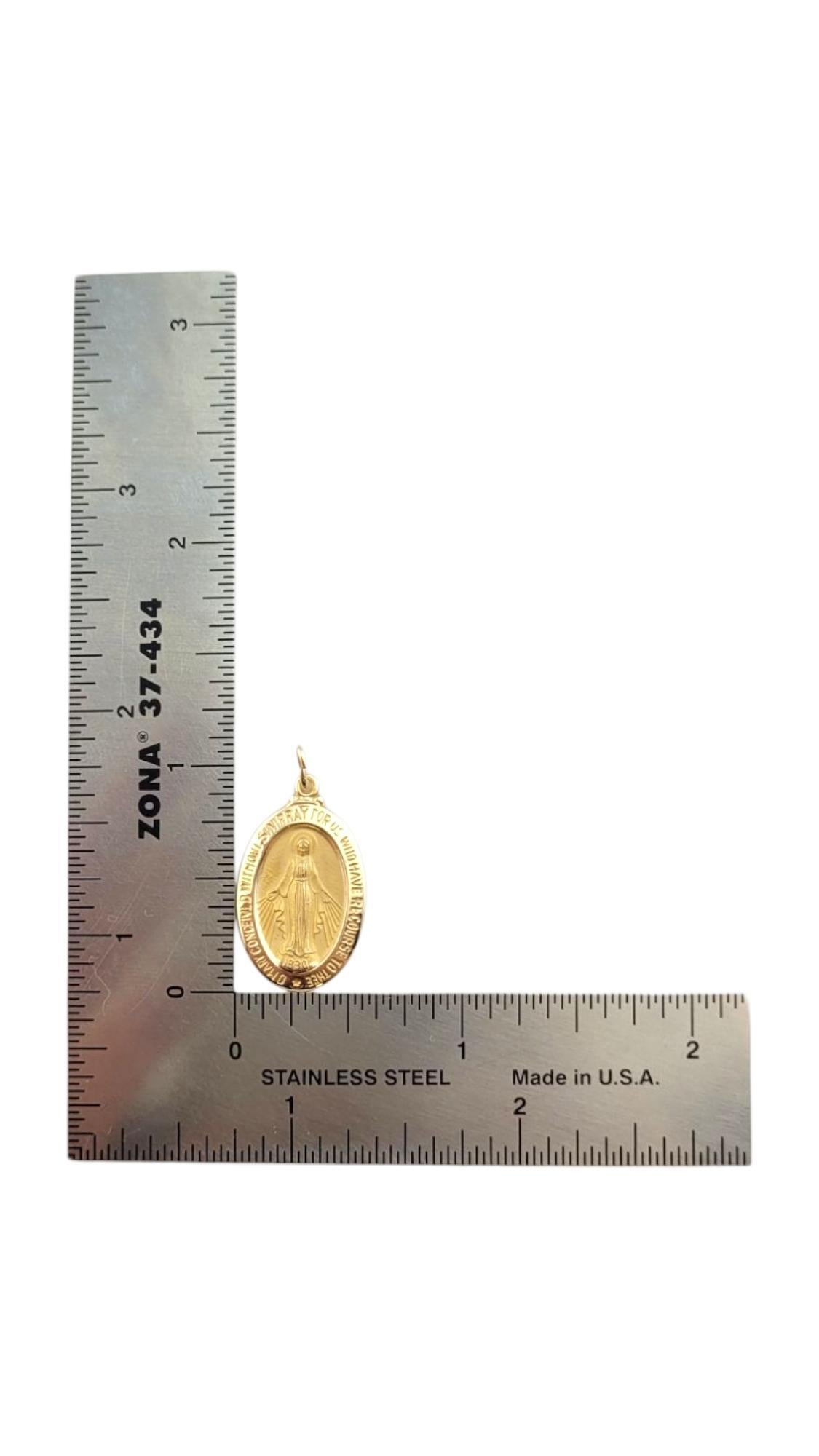 Ciondolo Medaglia Miracolosa in oro giallo 14 carati #22262 in vendita 5
