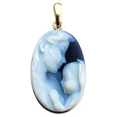 14 Karat Yellow Gold Mom and Child Pendant #24244