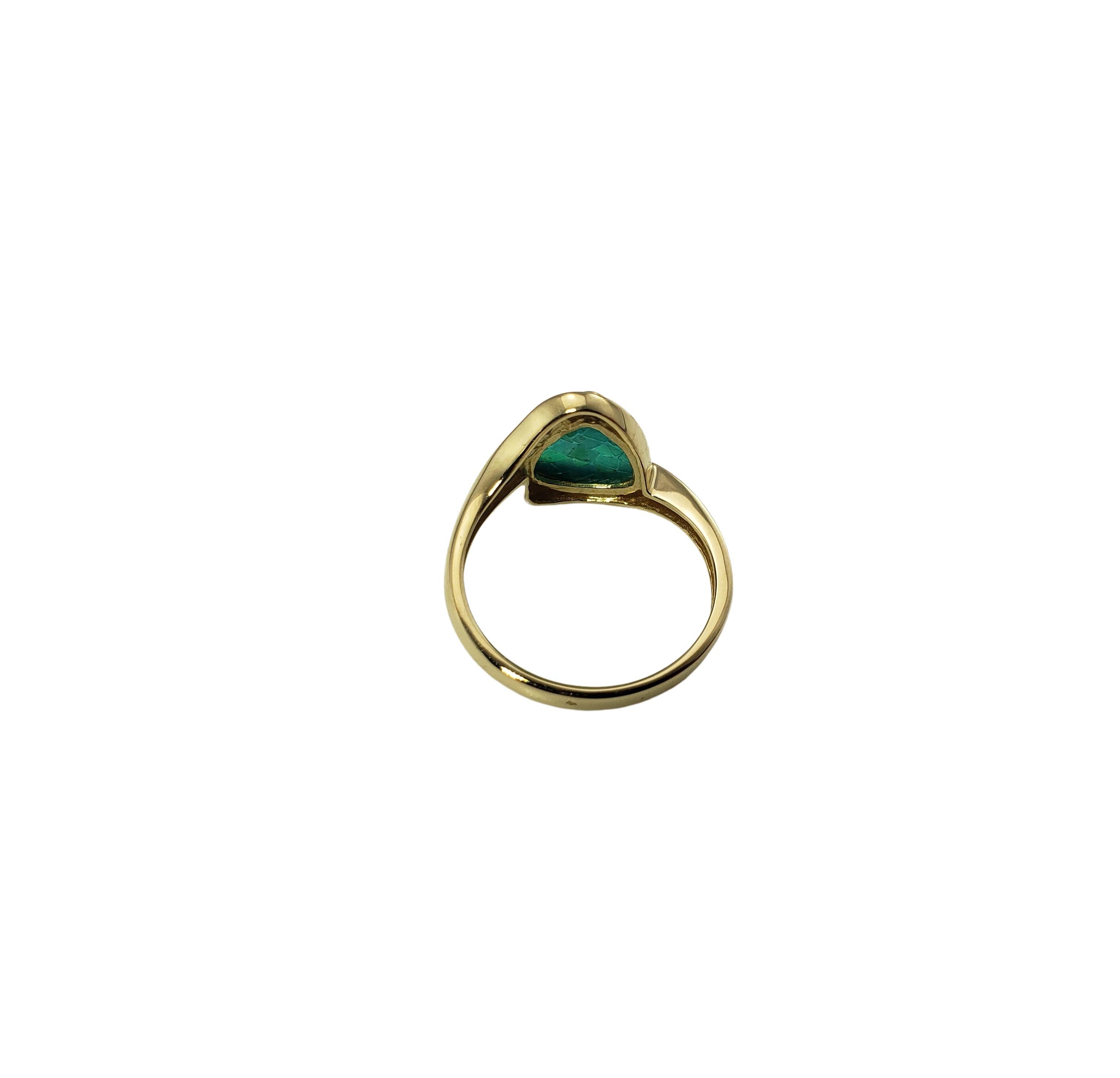 14 Karat Yellow Gold Mosaic Opal and Diamond Ring For Sale 1