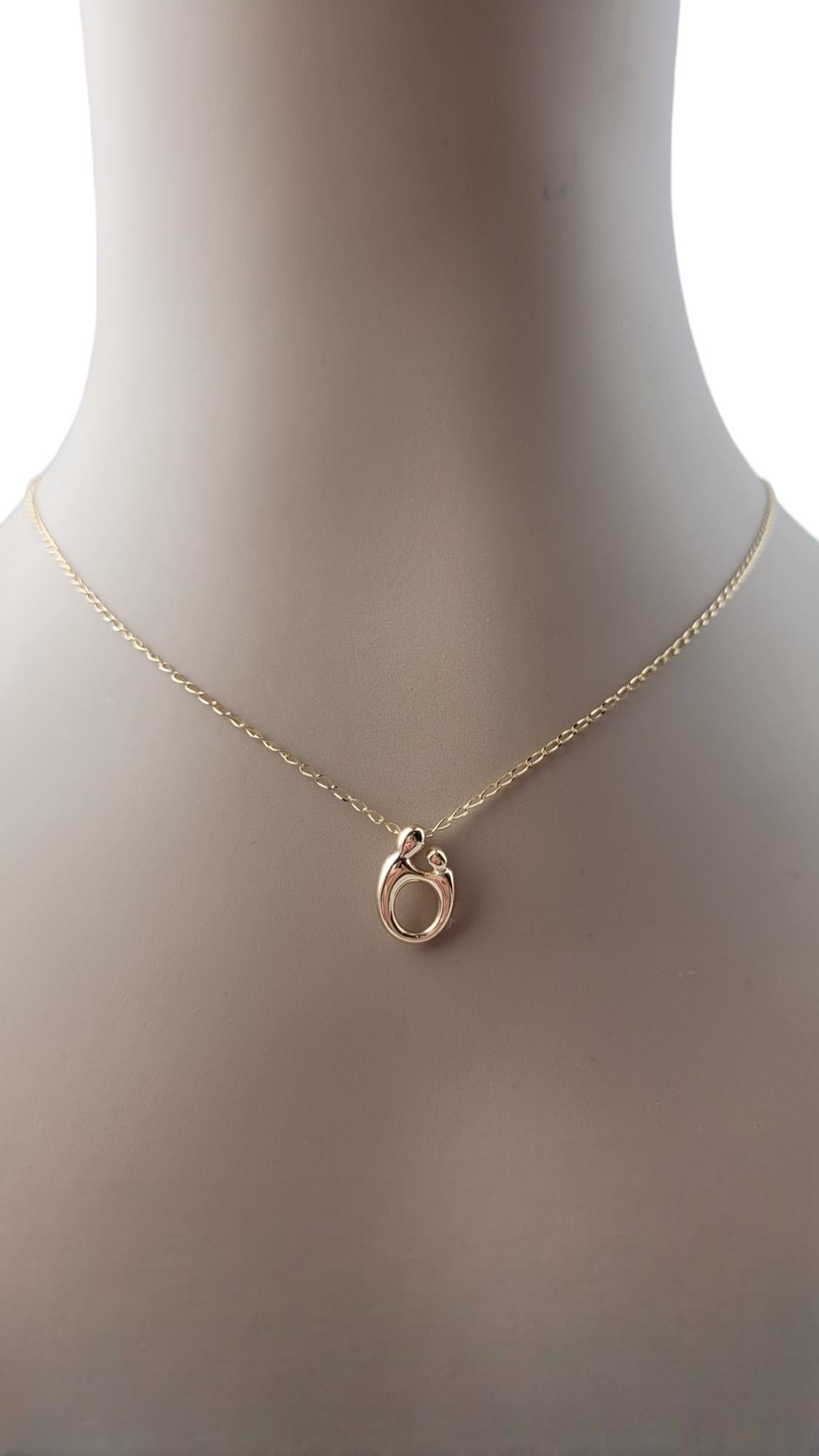 14 Karat Yellow Gold Mother and Child Necklace #20737 6