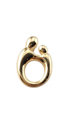 14 Karat Yellow Gold Mother and Child Necklace #20737