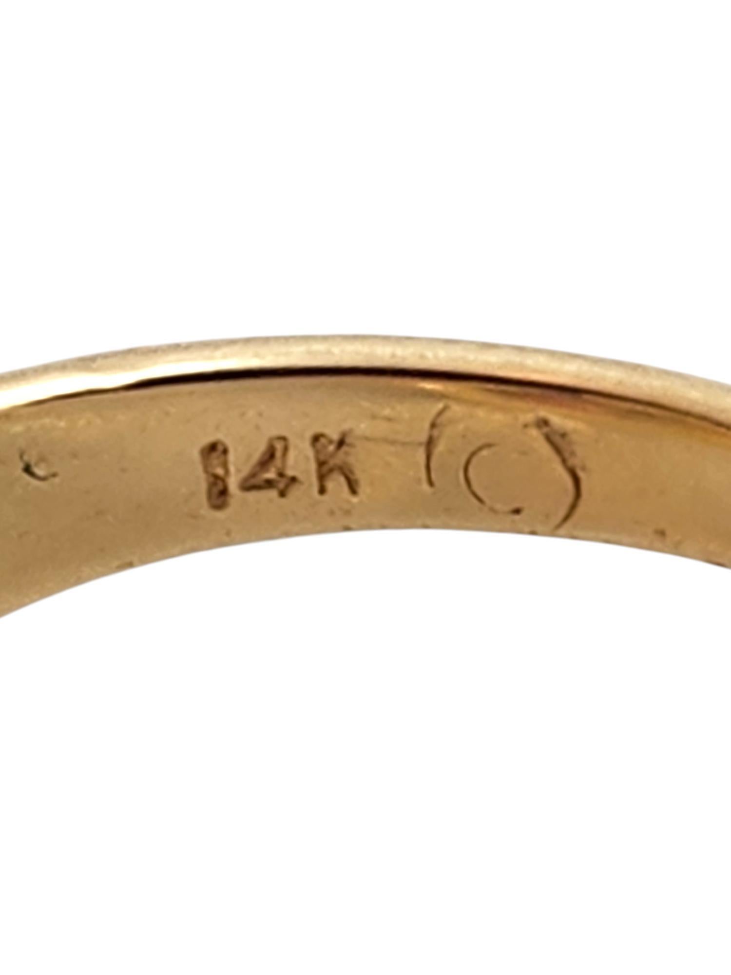 Women's 14 Karat Yellow Gold Mother & Child Ring Size 4 #19370