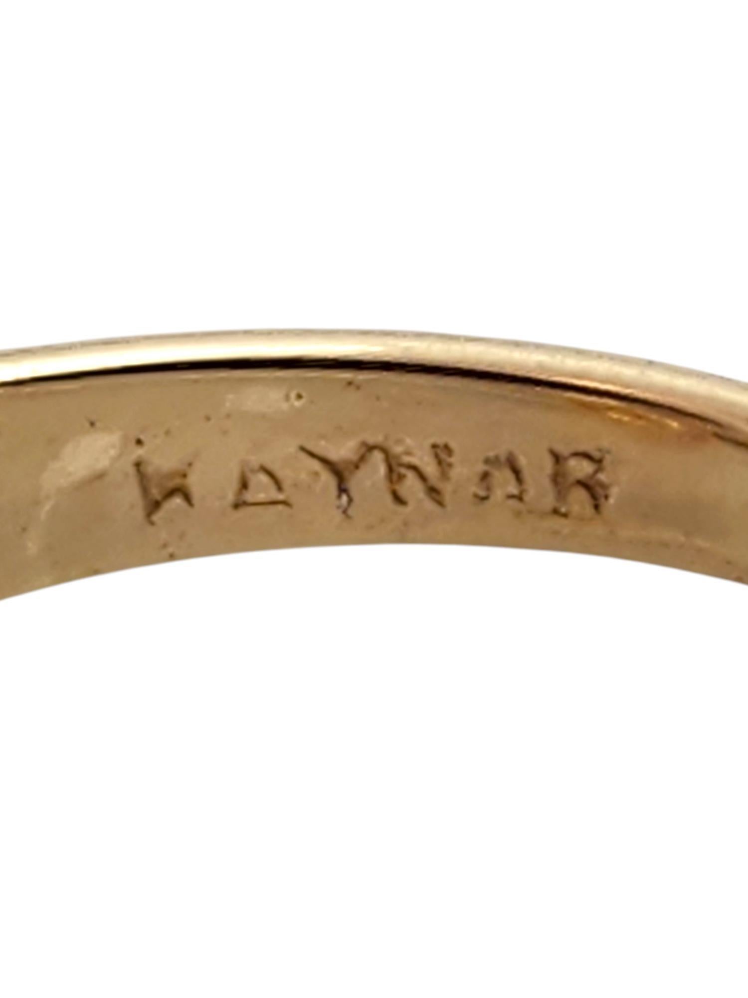 14 Karat Yellow Gold Mother & Child Ring Size 4 #19370 1